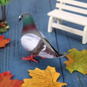 MNTT Foam Mini Artificial Birds Home Decoration Garden Ornaments Simulation Wedding Artificial Imitation Animal Fake Pigeon.