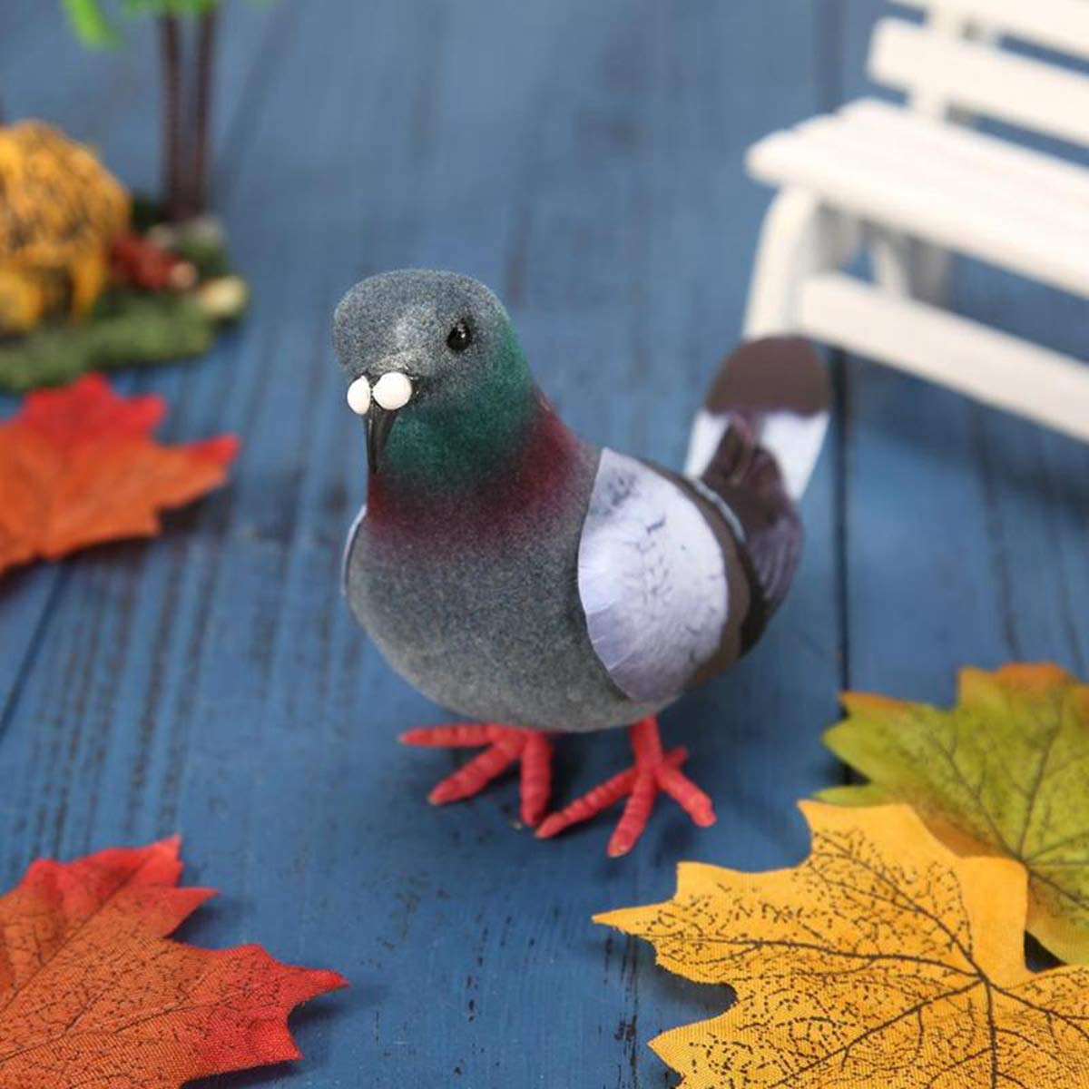 MNTT Foam Mini Artificial Birds Home Decoration Garden Ornaments Simulation Wedding Artificial Imitation Animal Fake Pigeon.