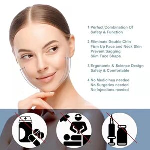 Double Chin Reducer Double Chin Eliminator V Line Lifting Mask Chin Strap for Double Chin for Women Double Chin Strap Face Slimming V Shaped Belt Reusable Facial Slimmer Shaper For Women and Men