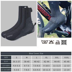 Cycling Shoe Covers Cold Weather for Men Women - Waterproof Shoe Covers Winter Outdoor Sports - Rain Cycling Overshoes, Road/Mountain Bike Booties