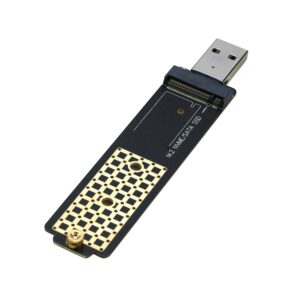 m.2 to usb adapter, riitop nvme to usb 3.1 reader card compatible with both nvme (pci-e) m key ssd & (b+m key sata based) ngff ssd