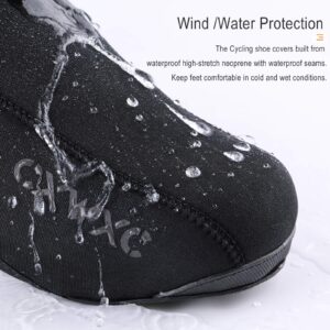 Cycling Shoe Covers Cold Weather for Men Women - Waterproof Shoe Covers Winter Outdoor Sports - Rain Cycling Overshoes, Road/Mountain Bike Booties