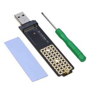 M.2 to USB Adapter, RIITOP NVMe to USB 3.1 Reader Card Compatible with Both NVMe (PCI-e) M Key SSD & (B+M Key SATA Based) NGFF SSD