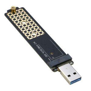 M.2 to USB Adapter, RIITOP NVMe to USB 3.1 Reader Card Compatible with Both NVMe (PCI-e) M Key SSD & (B+M Key SATA Based) NGFF SSD