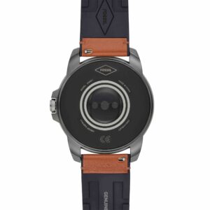 Fossil 44mm Gen 5E Stainless Steel Touchscreen Smart Watch with Heart Rate, Color: Black (Model: FTW4056)