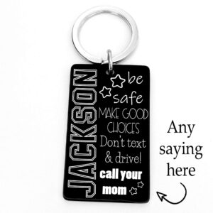 Teen Son Gift, Sweet Sixteen Gift, Teenager Gift, New Driver Key Chain, Drive Safe, Make Good Choices, Birthday Gift, Boy Key Chain