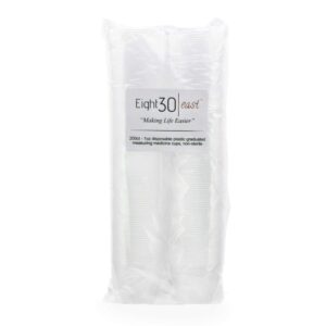 Eight30east - 200ct 1oz Disposable Graduated Medicine Cups, Non-Sterile, for Mixing and Measuring Resin, Epoxy, Oils, Paint, Cooking, Stain, and more