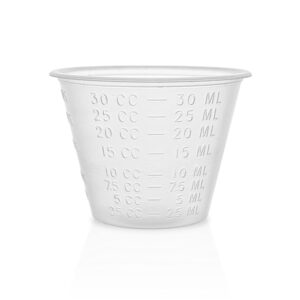 Eight30east - 200ct 1oz Disposable Graduated Medicine Cups, Non-Sterile, for Mixing and Measuring Resin, Epoxy, Oils, Paint, Cooking, Stain, and more