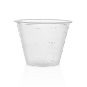 Eight30east - 200ct 1oz Disposable Graduated Medicine Cups, Non-Sterile, for Mixing and Measuring Resin, Epoxy, Oils, Paint, Cooking, Stain, and more