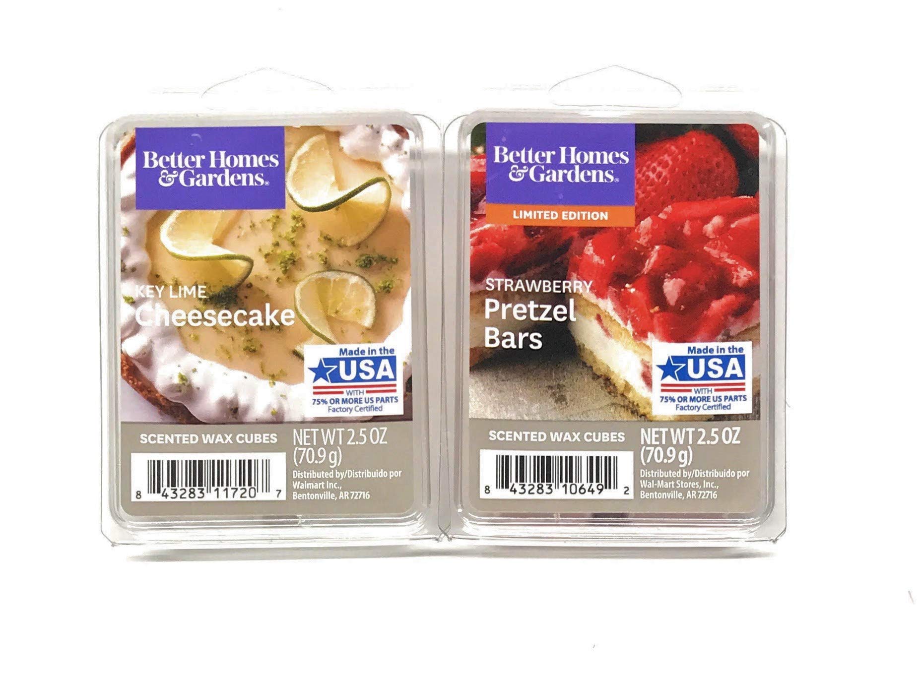 Better Homes & Gardens Strawberry Pretzel Bars & Key Lime Cheesecake - 2 Pack Dessert Collection