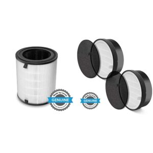levoit air purifier replacement filters set with activated carbon | hepa