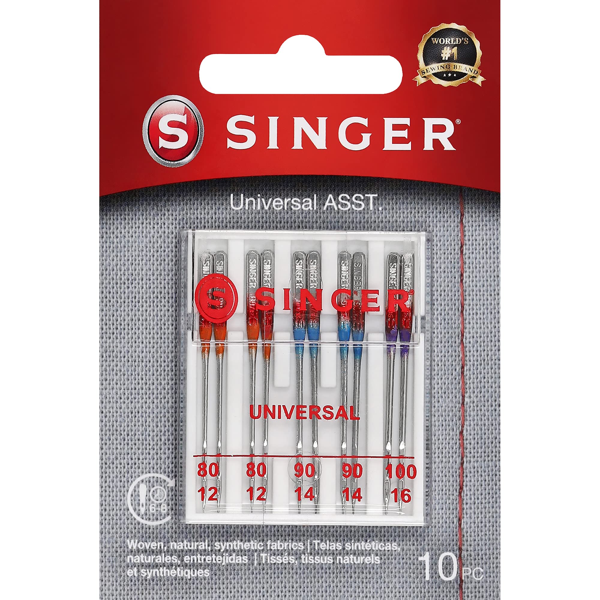 Singer Sewing Machine Needles Bundle (10-Count) + (5-Count)