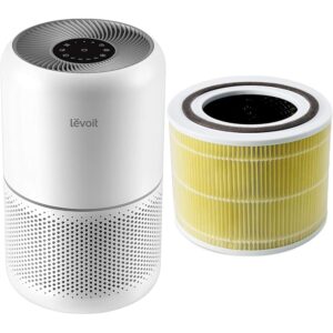 levoit air purifier and replacement filter bundle for home allergies and pets