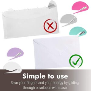 Letter Opener Plastic Razor Blade - Paper Knife Envelope Slitter - 5 Pack Set