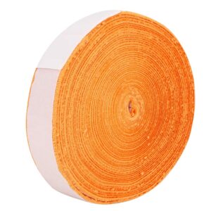 anti-skid 10m racket grip tape, badminton racquet towel grip, white/orange/black outdoor sport tool for badminton rackets tennis rackets(orange)