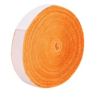 Anti-Skid 10M Racket Grip Tape, Badminton Racquet Towel Grip, White/Orange/Black Outdoor Sport Tool for Badminton Rackets Tennis Rackets(Orange)