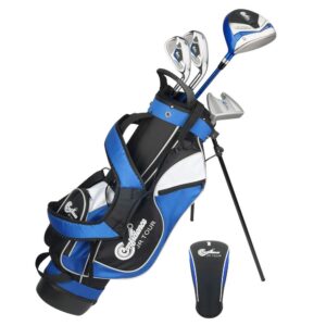 confidence golf junior golf clubs set for kids age 8-12 (4' 6" to 5' 1" tall) - lefty