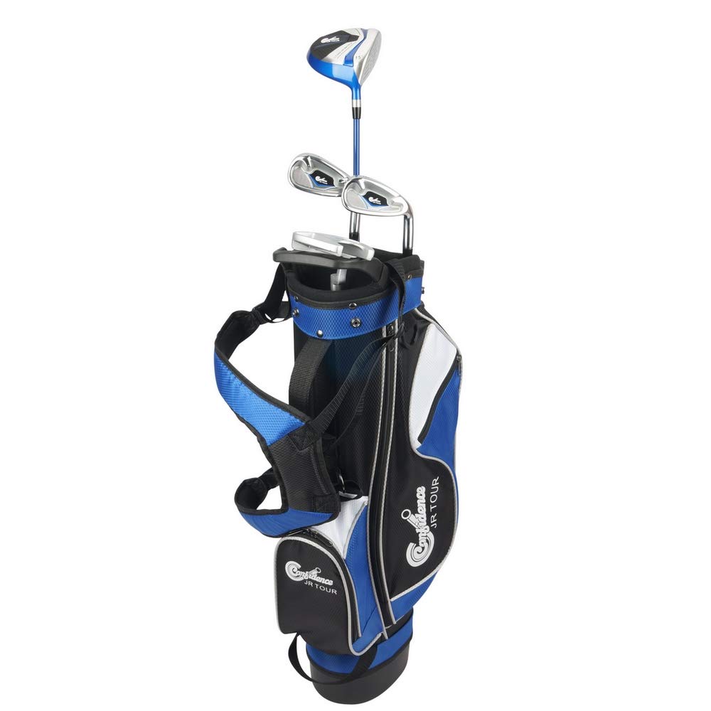 Confidence Golf Junior Golf Clubs Set for Kids Age 4-7 (up to 4' 6' Tall)