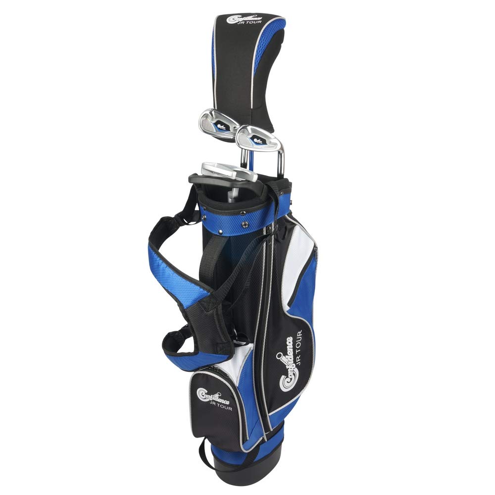 Confidence Golf Junior Golf Clubs Set for Kids Age 4-7 (up to 4' 6' Tall)