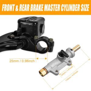 RANSOTO Front Left & Rear Brake Master Cylinder Compatible with Polaris Sportsman Magnum Scrambler Trail Blazer Trail Boss 300 325 330 335 400 450 500 550 600 700 800 850 Replace 1910301 1911113