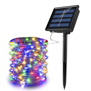 hjzyysgyq 22m 200led multicolor copper wire smd 0603 ni-mh 1*aa 1800mah 1.2v battery 15 moding outdoor, gardens, homes, dancing, christmas party solar string light