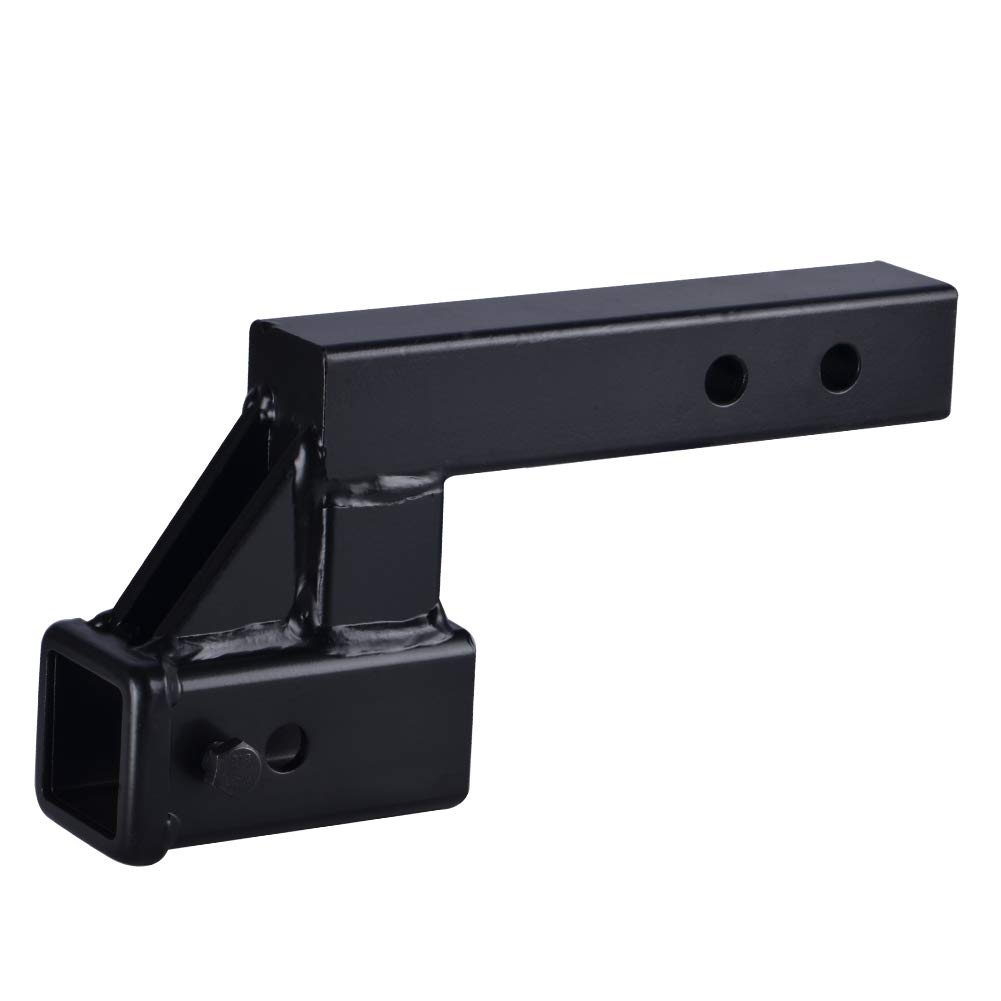 Towever 84122 Towever Receiver Hitch Extender with 4" Drop/Rise, 9" Extension, Hitch Riser Solid Tube (GTW/TW 5000/500 LBS) with Pin and Clip