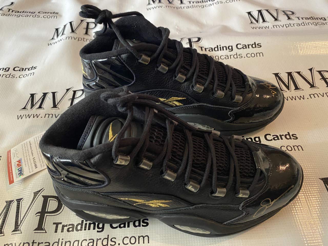 PSA/DNA Authentic Allen Iverson Autograph Size 9 10th Anniversary Question Mid Basketball Shoes w/The Answer Inscription