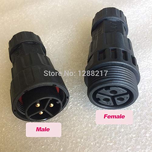 Davitu Electrical Equipments Supplies - WVC Male or Female Connector for WVC Micro Solar Grid tie Inverter Power Cable - (Color: Male Connector)