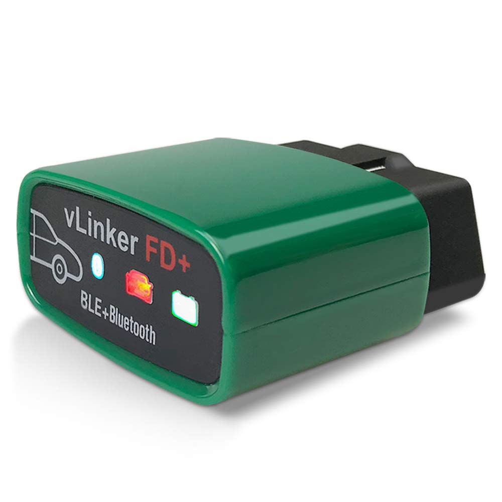 Vgate vLinker FD+ OBD2 Bluetooth Scan Tool, Diagnostic Code Reader for iOS, Android, and Windows - Made for FORScan