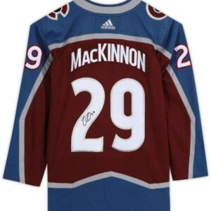 Nathan MacKinnon Colorado Avalanche Autographed Burgundy Adidas Authentic Jersey - Autographed NHL Jerseys