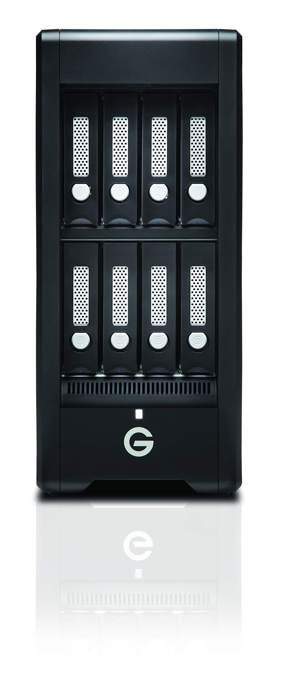 G-Technology 144TB G-Speed Shuttle XL Thunderbolt 3 with ev Series Bay Adapters – Transportable 8-Bay Raid Storage Solution - 0G10819-1