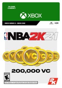 nba 2k21: 200,000 vc - xbox one [digital code]