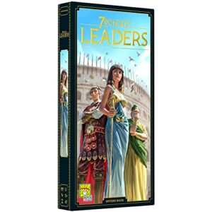 7 wonders leaders board game expansion (new edition) | family board game | civilization board game for adults| strategy board game for game night | 3-7 players | ages 10+ | made by repos production