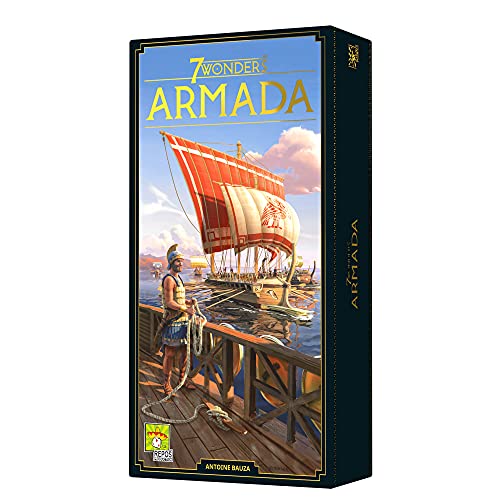 7 Wonders Armada Board Game EXPANSION (New Edition)| Family Board Game | Civilization Board Game for Adults| Strategy Board Game for Game Night | 3-7 Players | Ages 10+ | Made by Repos Production