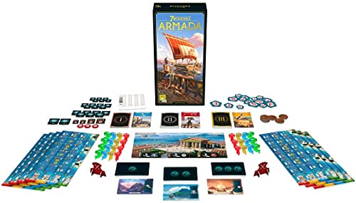 7 Wonders Armada Board Game EXPANSION (New Edition)| Family Board Game | Civilization Board Game for Adults| Strategy Board Game for Game Night | 3-7 Players | Ages 10+ | Made by Repos Production