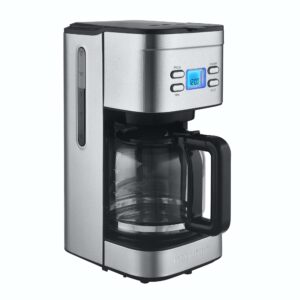 kalorik programmable 12 cup coffee maker, stainless steel