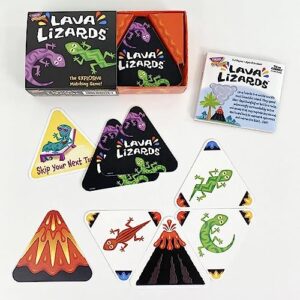 TREND enterprises Lava Lizards Three Corner Strategy Game Family-Friendly Card Games