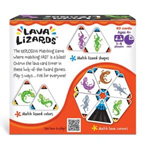 TREND enterprises Lava Lizards Three Corner Strategy Game Family-Friendly Card Games