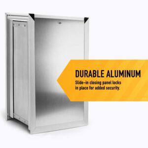 Extreme Dog Door Pure Aluminum Extra Large Dog Door for Wall, XL Pet Door for Wall with Sliding Lockout Panel, Expanding Box Tunnels, and Easy to Install Metal Frame for Big Dog Breeds and Cats