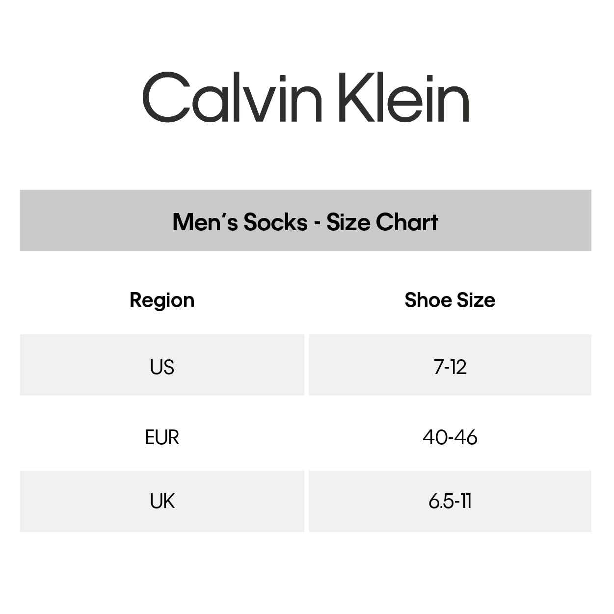 Calvin Klein Men's 6 Pair Athletic Crew Socks, Size 7-12, Black