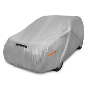 motor trend safeguard car cover for vans/suv - advanced protection formula all weather waterproof outdoor vehicle cover, fits vans & suvs up to 185" l (ov-640_n)
