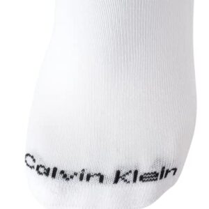 Calvin Klein Men's Socks - Cushioned Above Ankle Athletic Mini-Crew Socks (6 Pack), Size 7-12, White