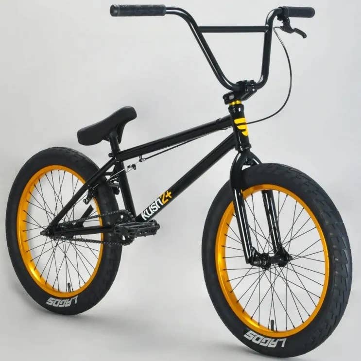 Mafiabikes Kush 2+ 20 inch BMX Bike Black Gold