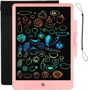 lcd writing tablet for kids doodle board with bag, electronic digital colorful screen drawing tablet, etch a leyaoyao 10-inch drawing pad sketch pads, toy - gift for 3-6 years old girls boys