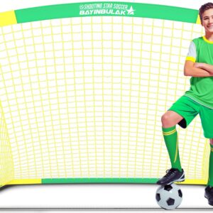 BAYINBULAK Soccer Goal Portable Soccer Net for Backyard Training 6.6'x3.3', 1 Pack