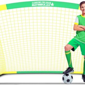 BAYINBULAK Soccer Goal Portable Soccer Net for Backyard Training 6.6'x3.3', 1 Pack