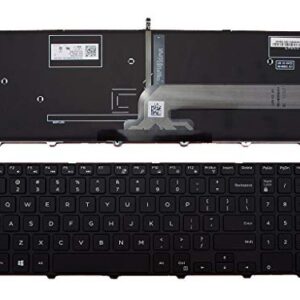 US English Laptop Keyboard for Dell Inspiron 15 3000 5000 3541 3542 3543 5542 3550 5545 5547 3551 3552 3559 3565 3567 3551 3558 5566 5748 (Backlit Keyboard)