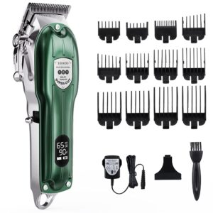 hair clippers for men, pro hair clippers for barbers and stylists, mens hair clippers cord/cordless hair trimmer lcd durable haircut kit with run time up to 5 hours