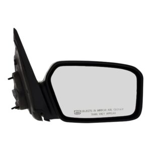 garage-pro mirror compatible with 2006-2010 ford fusion, fits 2006-2009 mercury milan power, heated, paintable/textured, 2 caps passenger side