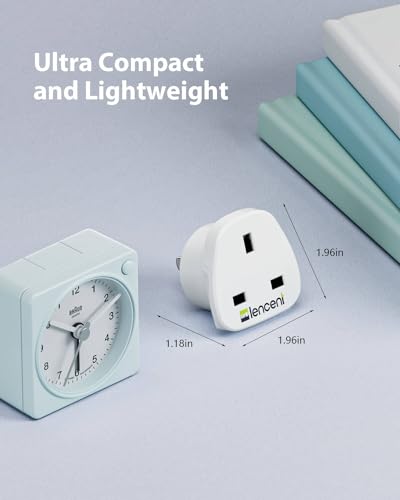 LENCENT UK to US America Plug Adapter, 2 Pack Grounded USA Visitors Travel Converter, Converts All Type G Plugs from United Kingdom UK Singapore Malaysia UAE Ireland Malta Hongkong and etc. (Type B)